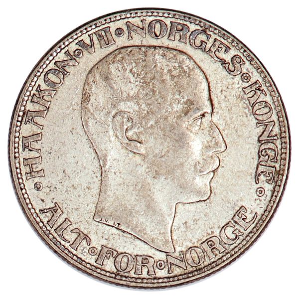 Hovedbilde 2 kroner 1915, kv. 1+