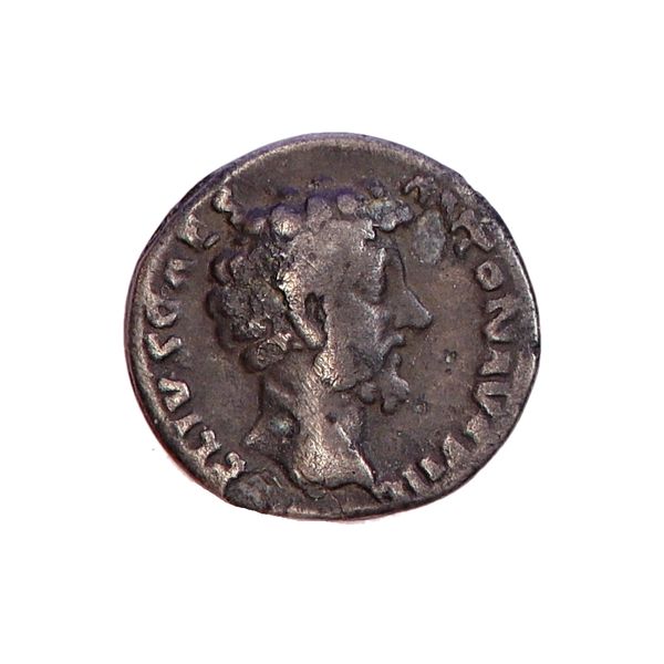Hovedbilde Marcus Aurelius, denar, år 161-180