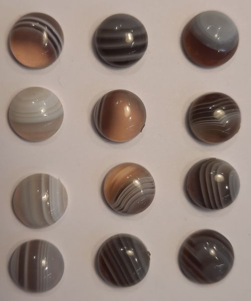 Hovedbilde Cabochon, agat fra Botswana, 7 mm