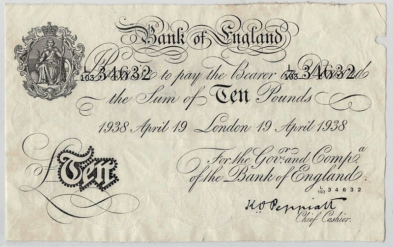 WW2-forfalskning, 10 pounds 