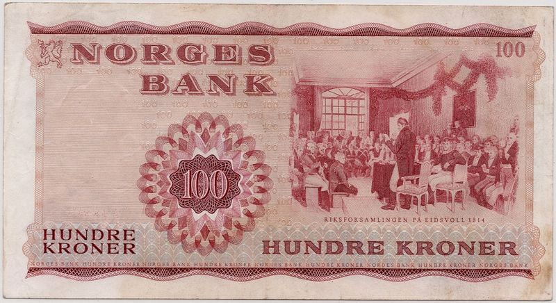 Norge, 100 kroner 1965