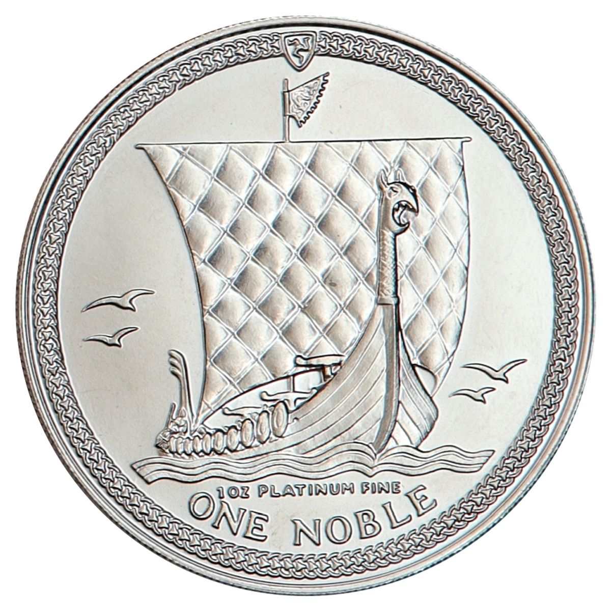 SPOT +12%, Isle of Man, 1 noble 1983, 31,1 gram ren platina