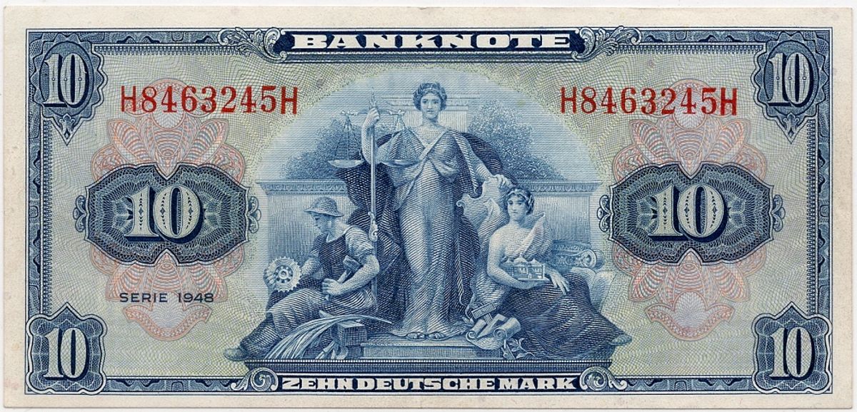 Tyskland, 10 mark 1948