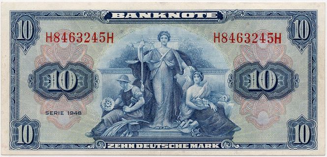 Hovedbilde Tyskland, 10 mark 1948