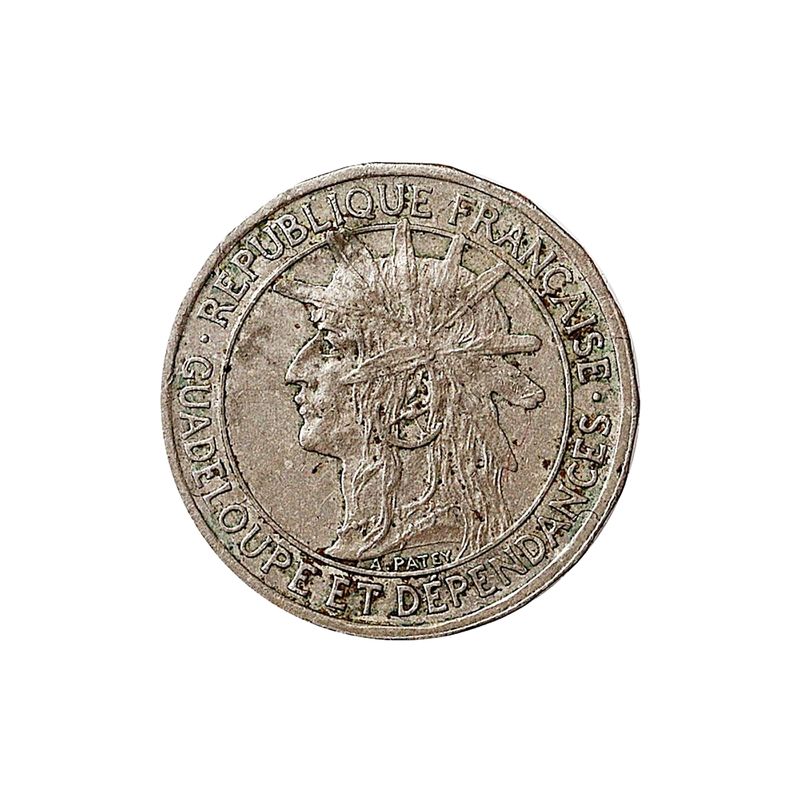 Guadeloupe, 50 cent 1921