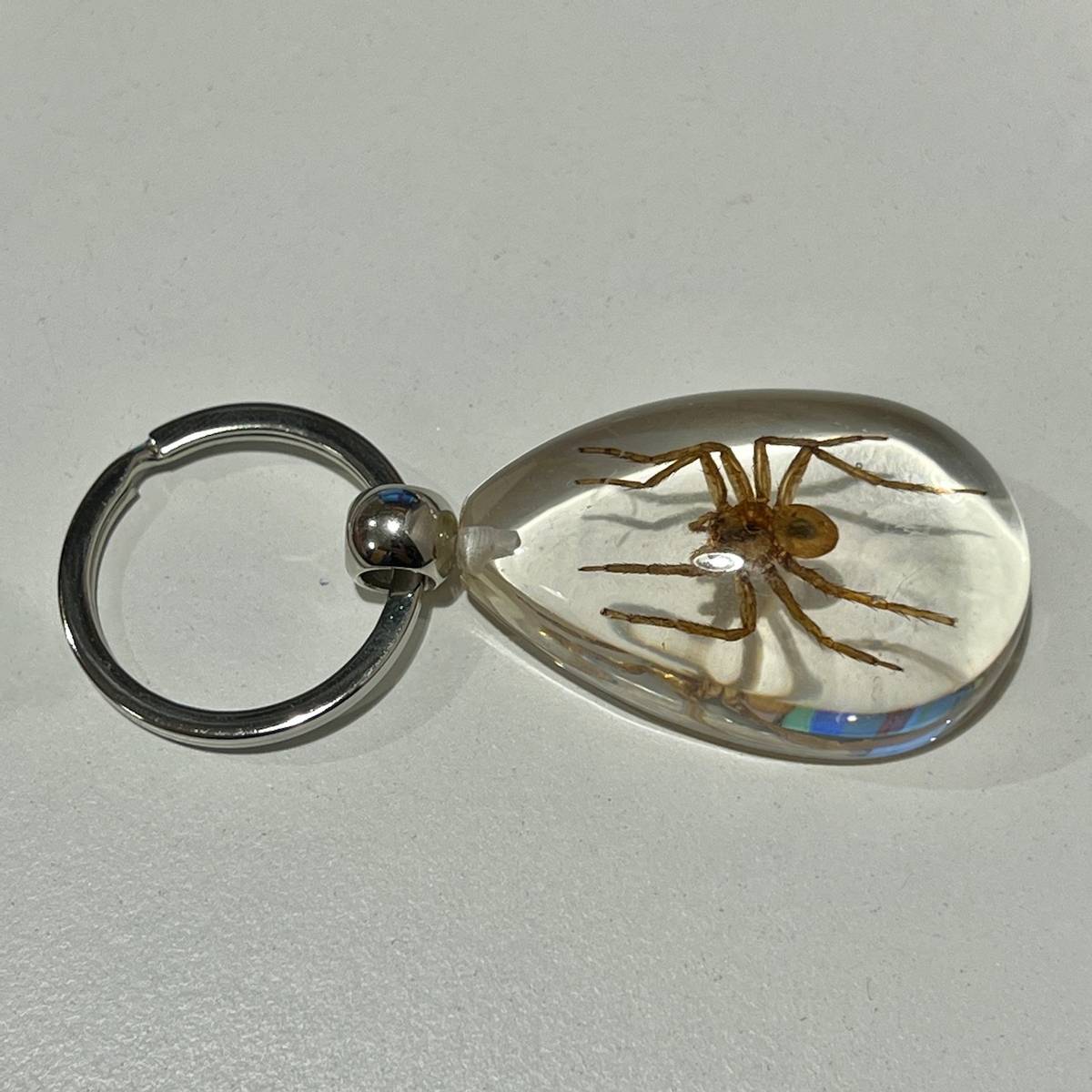 Nøkkelknippe med ekte kinesisk edderkopp