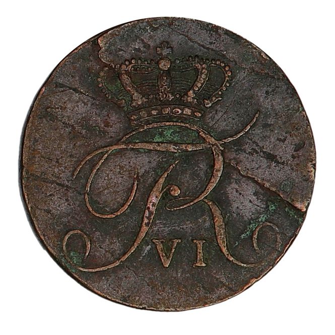 Hovedbilde Frederik VI, 2 skilling 1810, kv. 1+