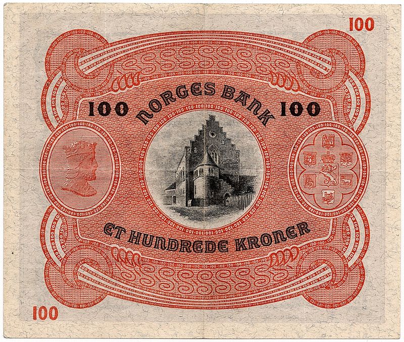 100 kroner 1943, kv. 1/1+