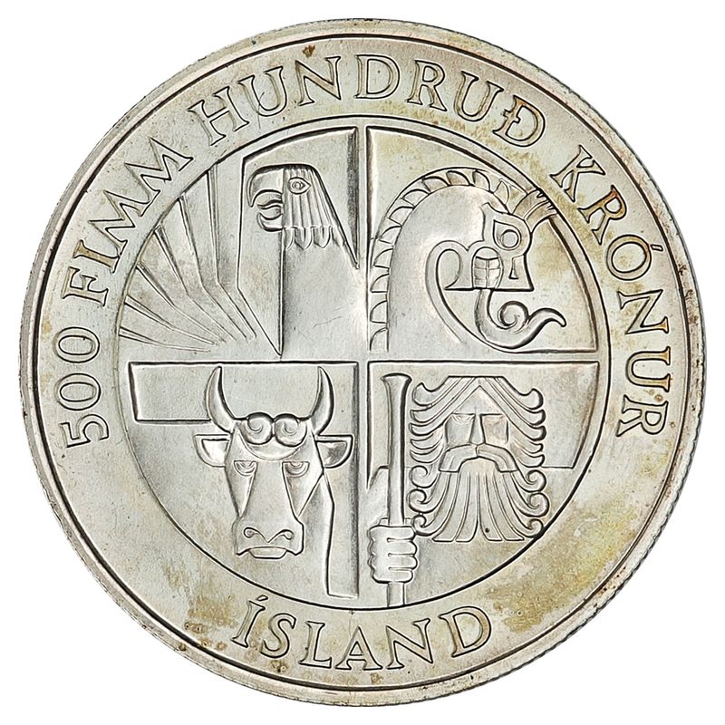 Island, 500 krónur 1974
