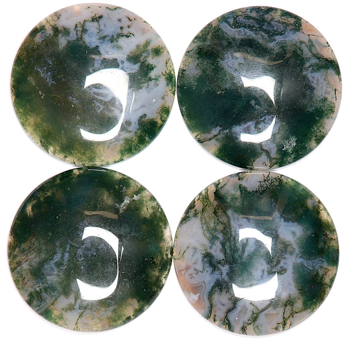 Cabochon, moseagat, 35 mm