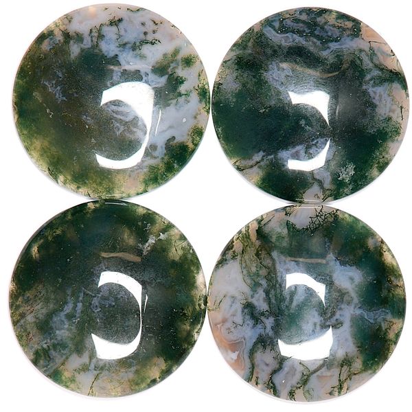 Hovedbilde Cabochon, moseagat, 35 mm