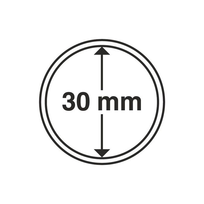 Hovedbilde 30 mm, myntkapsler, 10 stk
