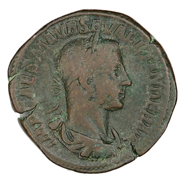 Hovedbilde Severus Alexander, sesterts, år 222-235