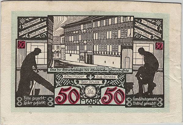 Bilde av Seddel i lr, Osterwieck 50 mark 1922