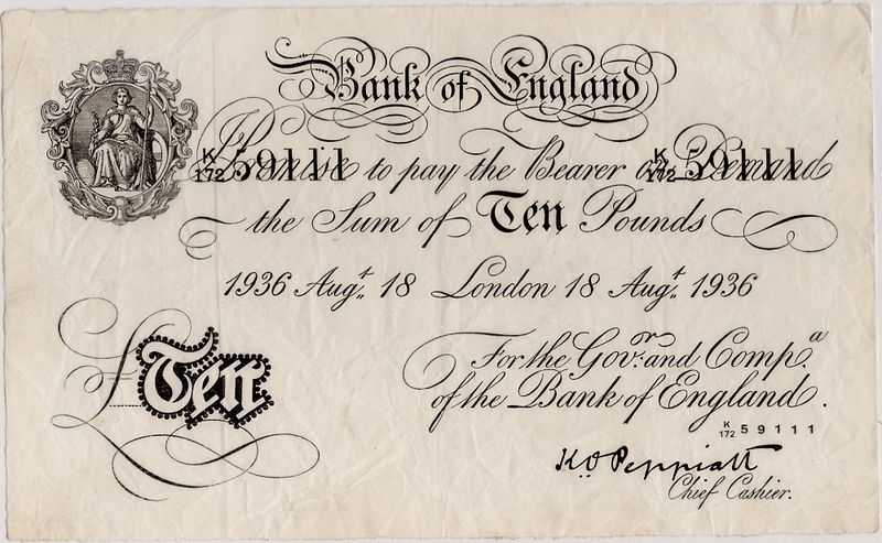 WW2-forfalskning, 10 pounds 